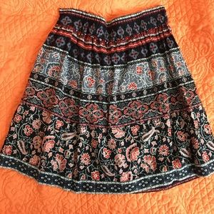 Patterned skirt from Loft